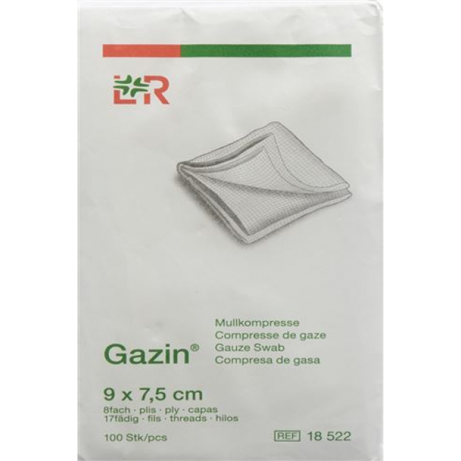 GAZIN FALTKOMPR 9X7.5CM 8F UNS