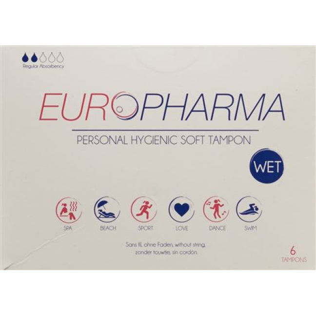 Europharma Hygienic Tampons 6 штук
