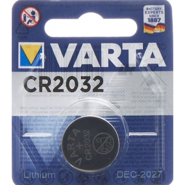 VARTA BATT CR2032 LITHIUM 3V