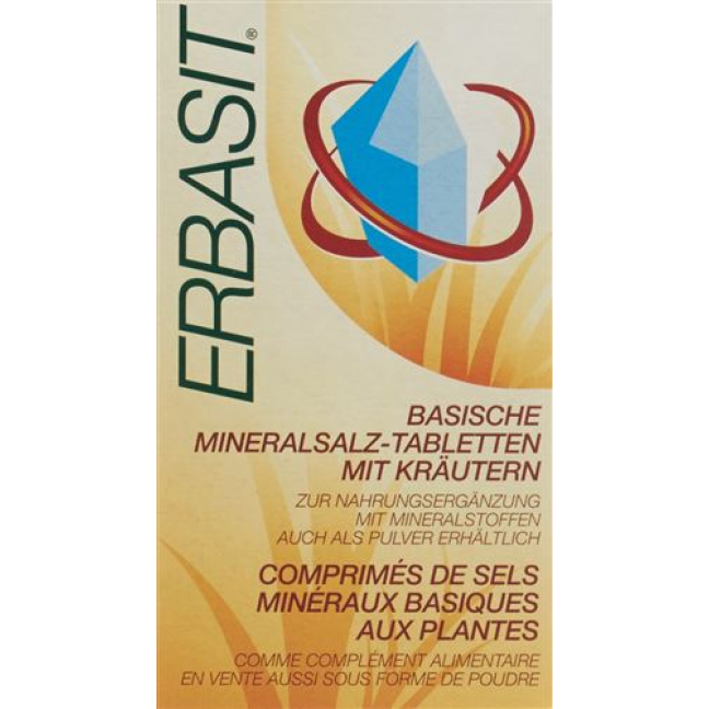 Erbasit basische Mineralsalz-Tabletten mit Krautern 90 штук