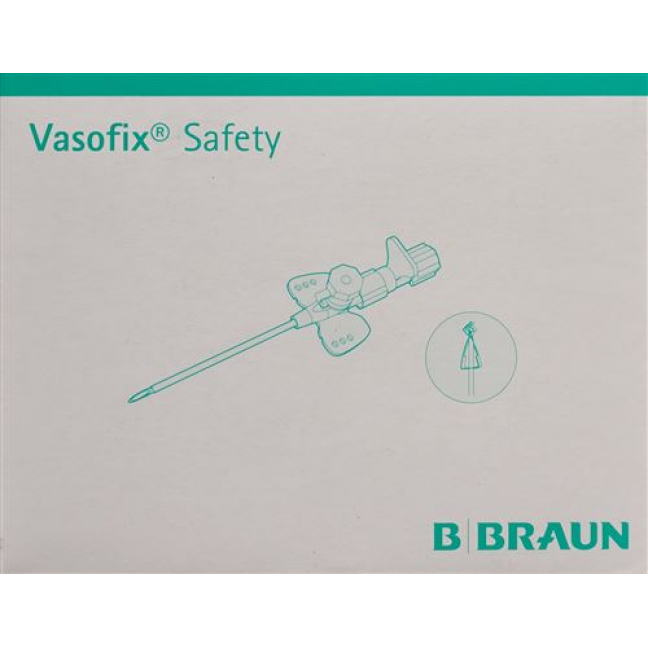 Vasofix Safety Iv-kanule 20г 1.1x33мм Rosa 50 штук