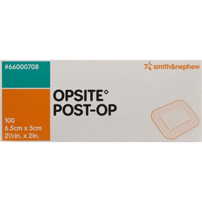 Opsite Post OP Folienverband 6.5x5см стерильный 100 пакетиков