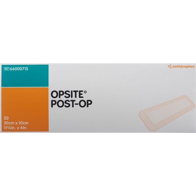 Opsite Post OP Folienverband 30x10см стерильный 20 пакетиков
