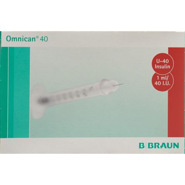 Omnican Insulin 40 1мл 0.3x8мм 100 штук