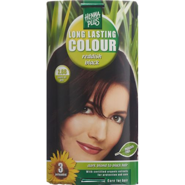 Henna Plus Long Last Colour 2.66 Reddish Black