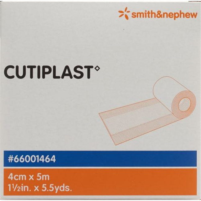 Cutiplast повязка для ран 4смx5m Vlies Weiss