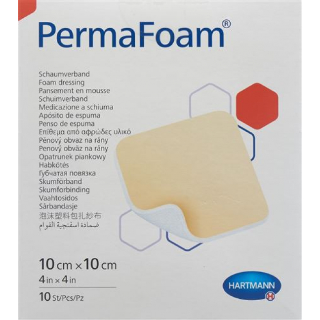 Perma Foam Schaumverband 10x10см 10 штук