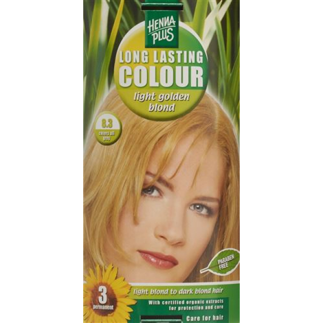 Henna Plus Long Last Colour 8.3 Goldblond