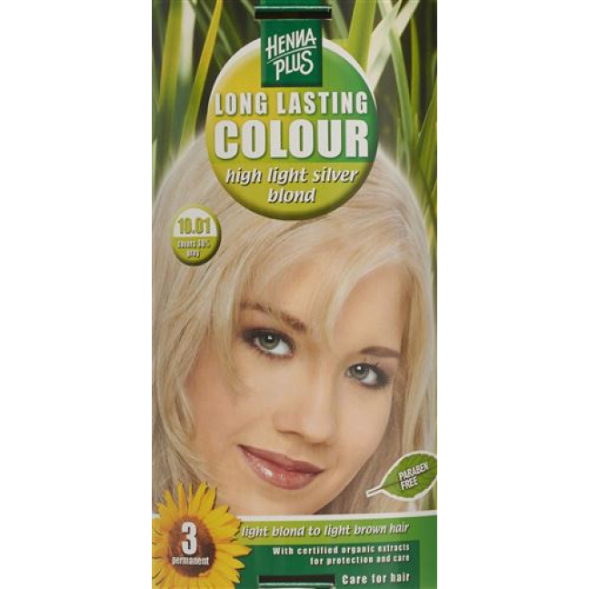 Henna Plus Long Last Colour 10.01 Silberblond