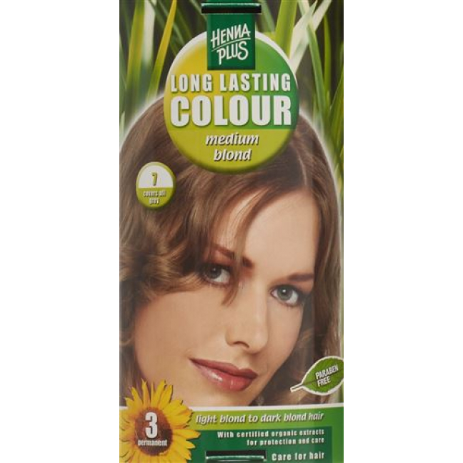 Henna Plus Long Last Colour 7 Mittelblond