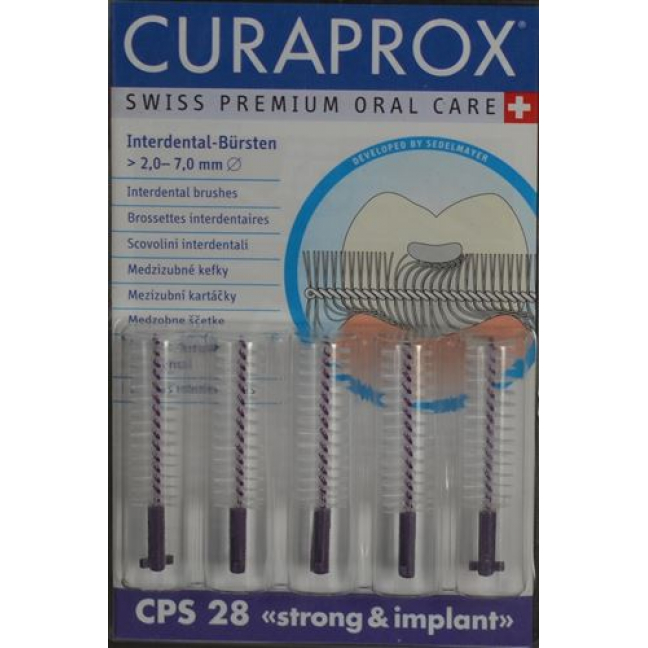 Curaprox CPS 28 Implantatbursten Violett 5 штук