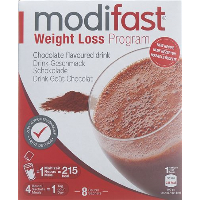 Modifast Weight Loss Program Drink Schokolade 8 X 55 g