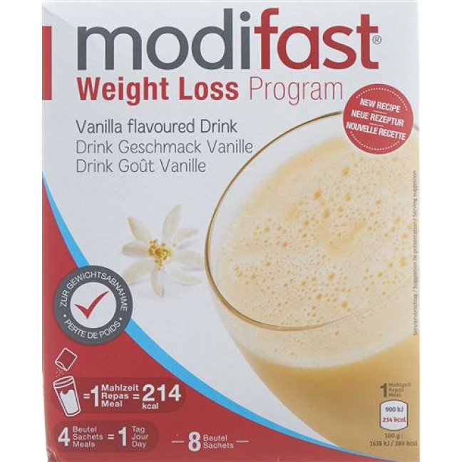 Модифаст программа потери веса напиток ванильный 8x55 грамм