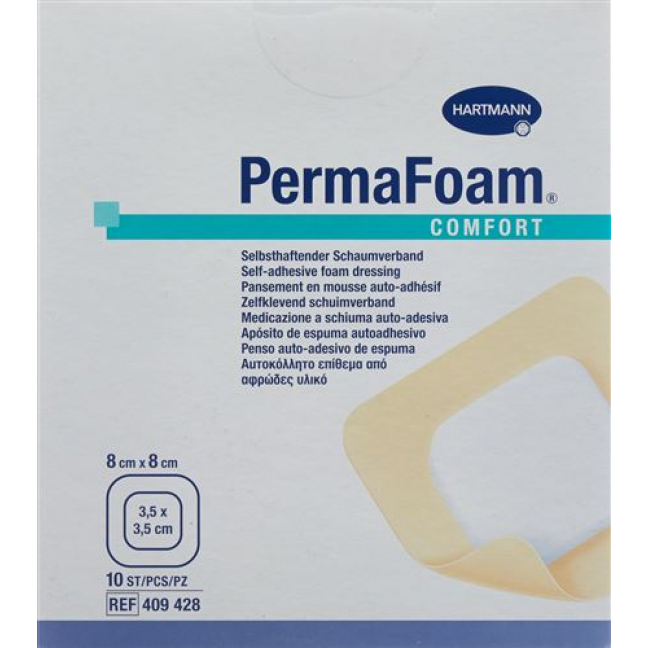 Perma Foam Comfort Schaumverband 8x8см 10 штук
