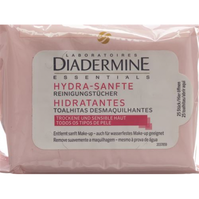 Diadermine очищающие салфетки Hydra Sanft 25 штук