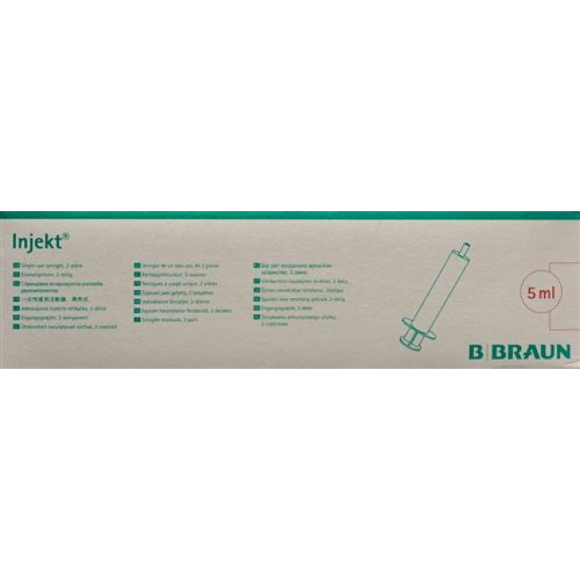 BRAUN INJEKT SPRITZE 5ML LUER