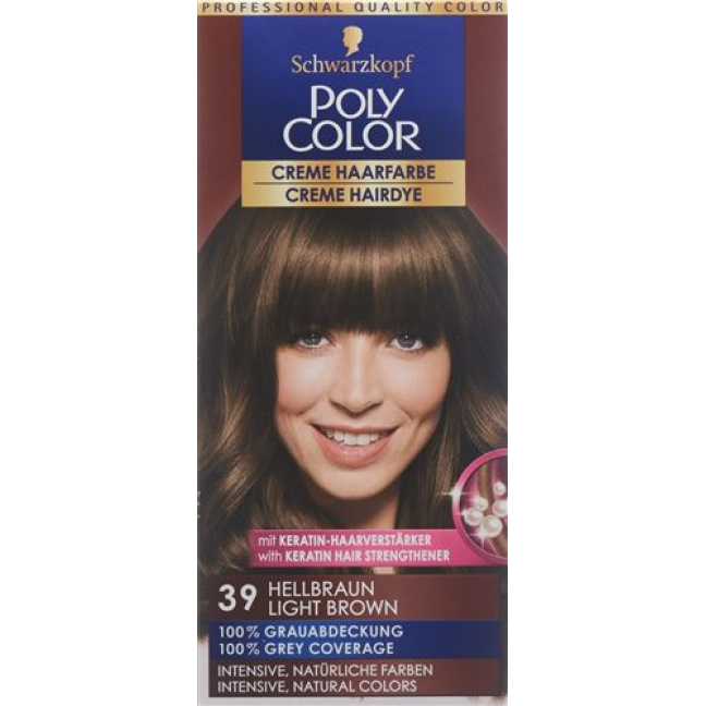 Polycolor крем цвет волос 39 Hellbraun 90мл