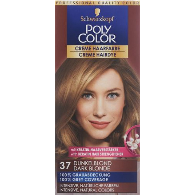 Polycolor крем цвет волос 37 Dunkelblond 90мл