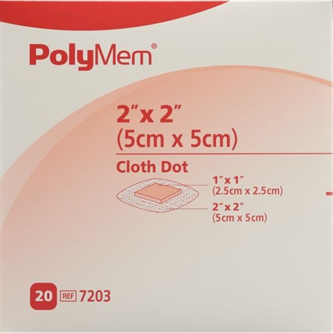 POLYMEM ADH WUNDV 5X5CM VLIES