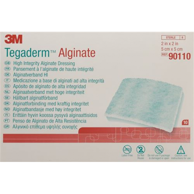 3M Tegaderm Alginate компресс 5x5см 10 штук
