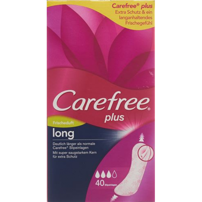 Carefree Plus Long Fresh Slipeinlagen 40 штук