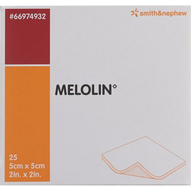 Melolin Wundkompressen 5x5см стерильный 25 пакетиков