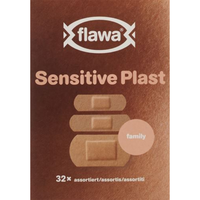 Flawa Sensitive Plast Assortiert 32 штуки