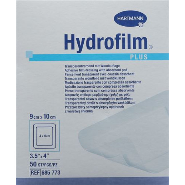 Hydrofilm Plus Wundverband Film 9x10см Steril 50 штук