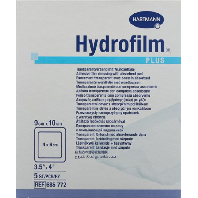 Hydrofilm Plus Wundverband Film 9x10см Steril 5 штук