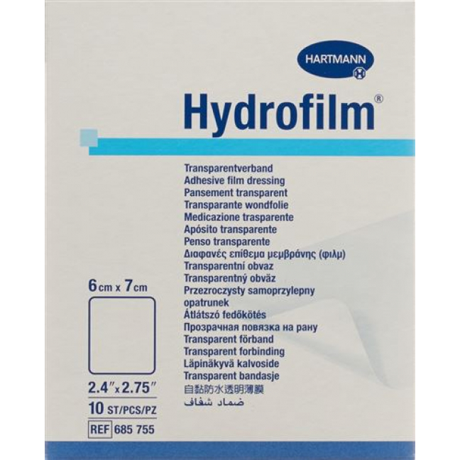 Hydrofilm Wundverband Film 6x7см Transparent 10 штук