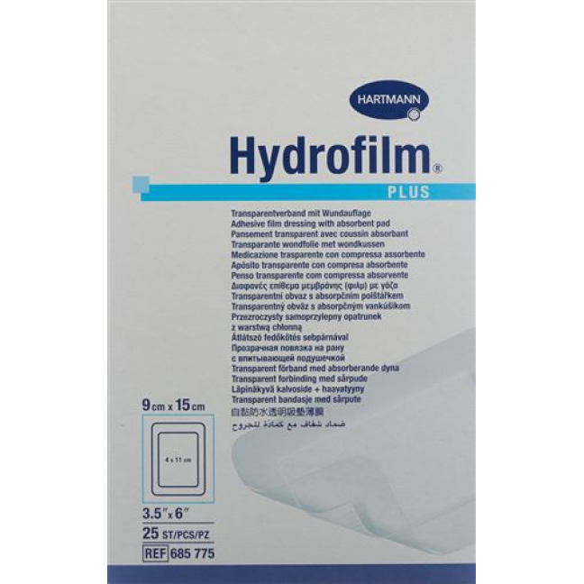 Hydrofilm Plus Wundverband Film 9x15см Steril 25 штук
