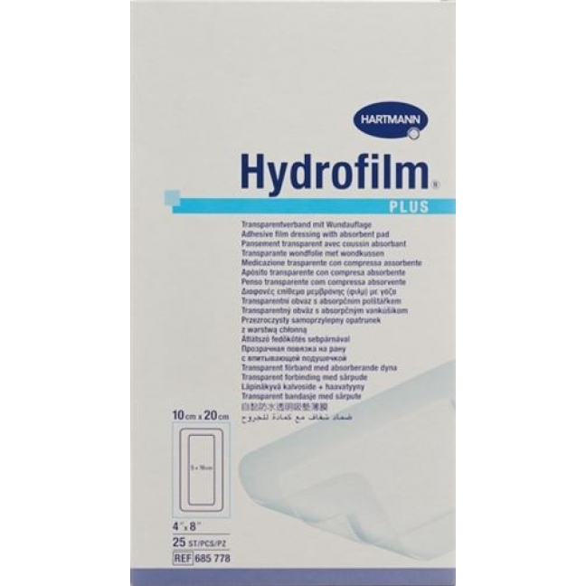 Hydrofilm Plus Wundverband Film 10x20см Steril 25 штук