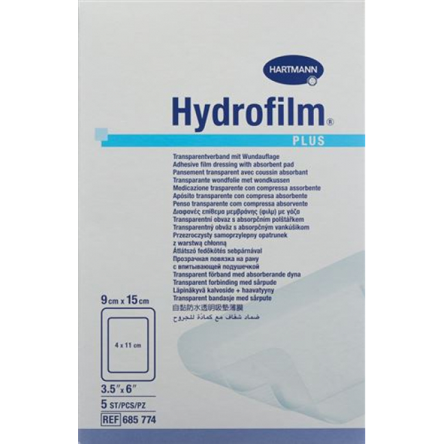 Hydrofilm Plus Wundverband Film 9x15см Steril 5 штук