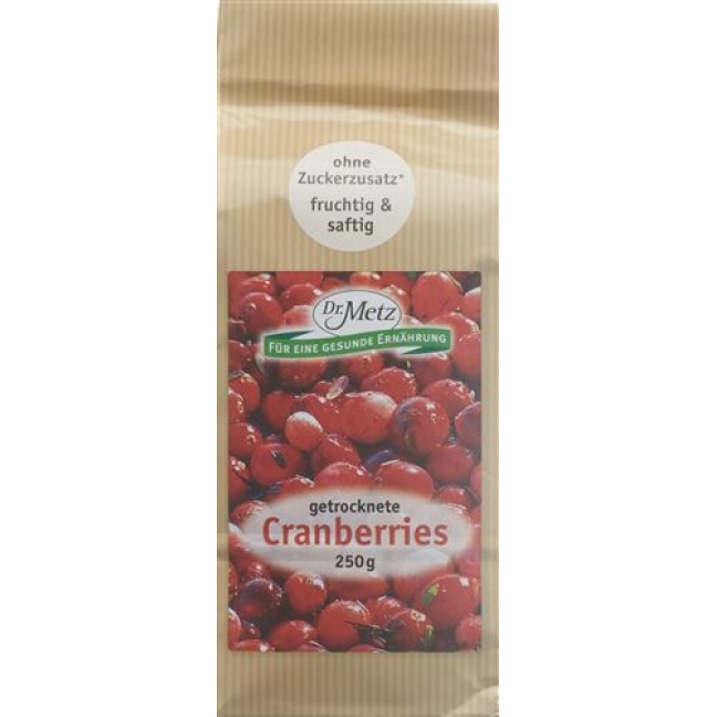 Доктор. Сушені ягоди Metz Cranberries 250 г