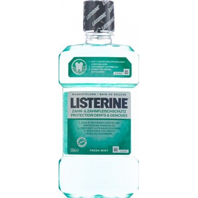 Listerine ополаскиватель для полости рта Zahn und Zahnfleischschutz 500мл