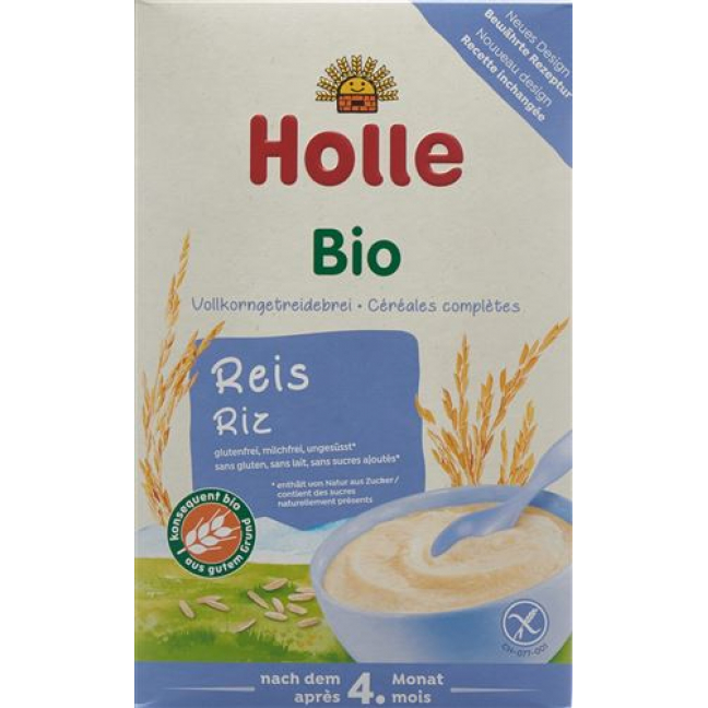 Holle Babybrei Reis flocken Bio nach 4 Monaten 250 g