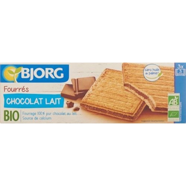 Bjorg Biscuit Fourres Chocolat Lait 225г