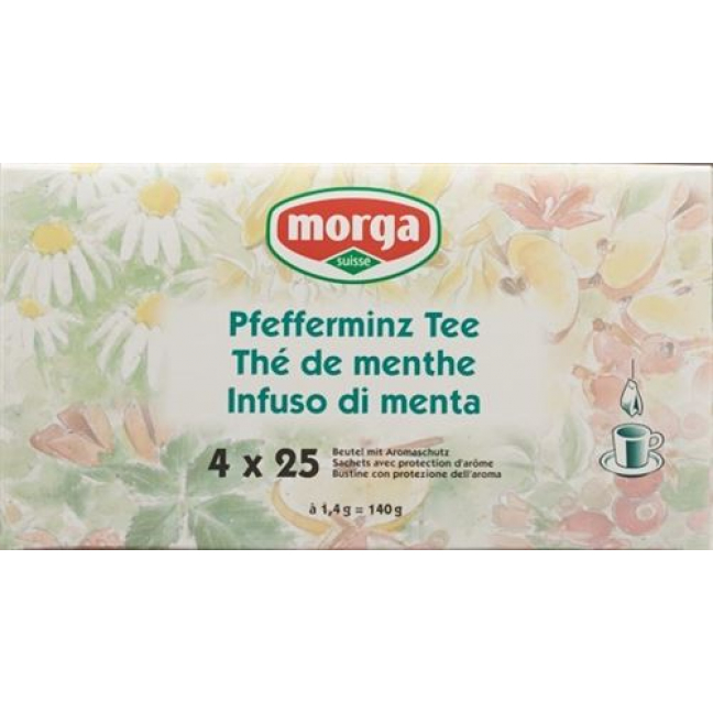 Morga Pfefferminz Tee mit Hullen 100 штук