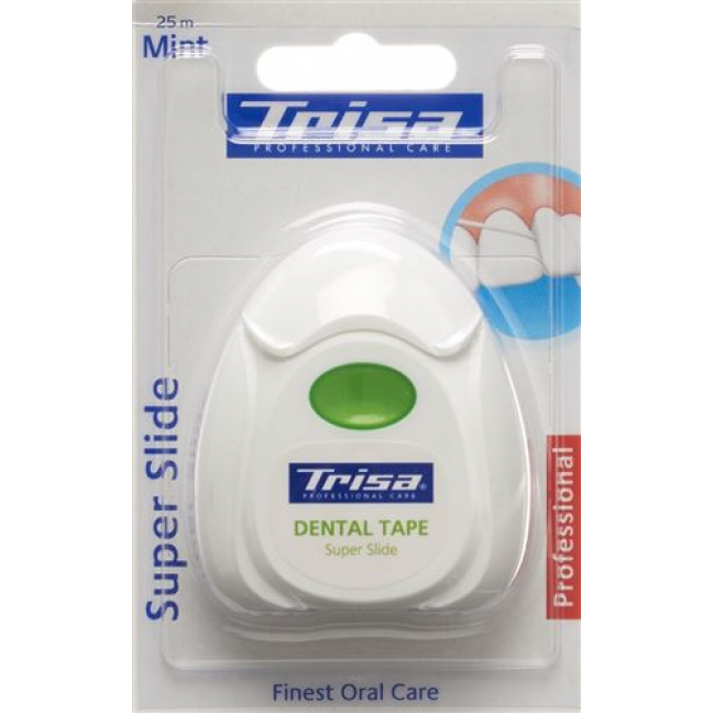Trisa Super Tape Zahnseide 25m Mint Fluor