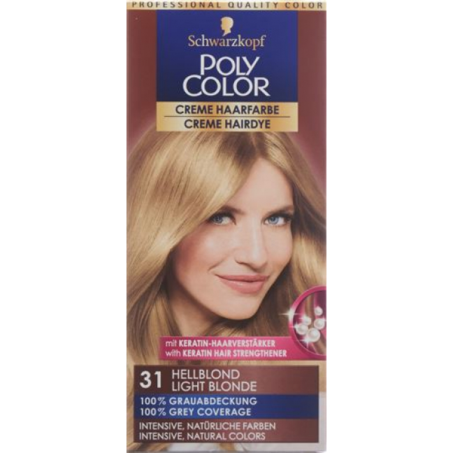 Polycolor крем цвет волос 31 Hellblond 90мл