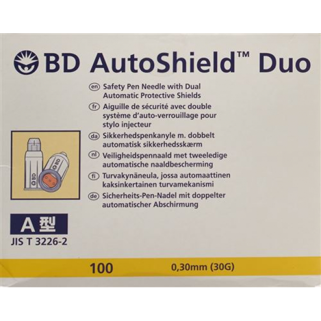 BD Autoshield Tm Duo Sicher-pen-nadel 5мм 100 штук