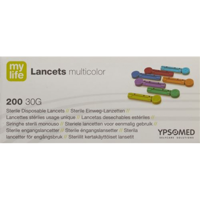 Mylife Lancets Einweglanzetten Multicolor 200 штук