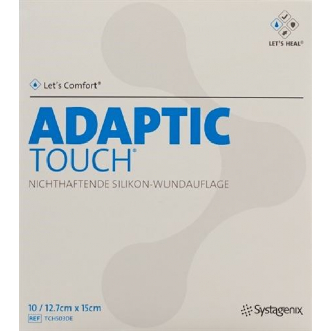 Let’s Comfort Adaptic Touch Silikon-Wundauflage 12.7смx15см 10 ш