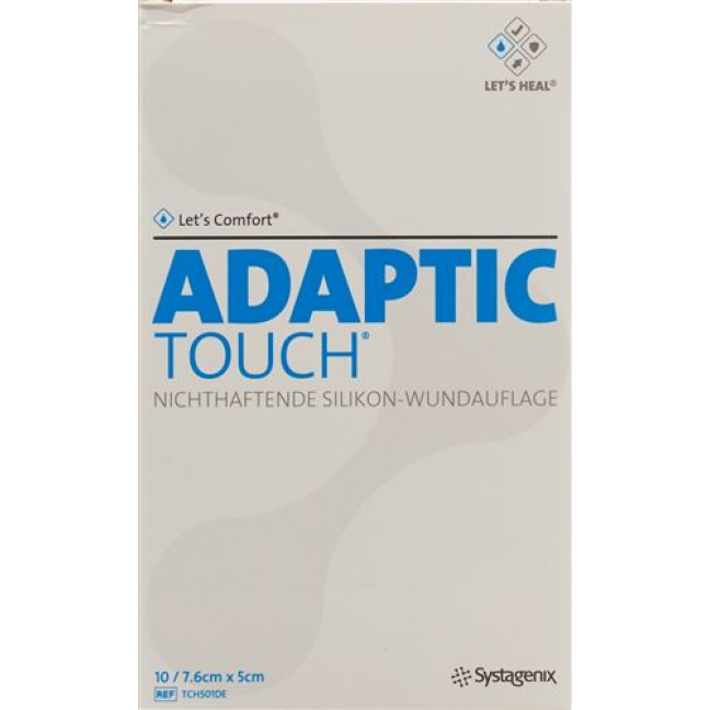 Let’s Comfort Adaptic Touch Silikon-Wundauflage 5смx7.6см 10 шту