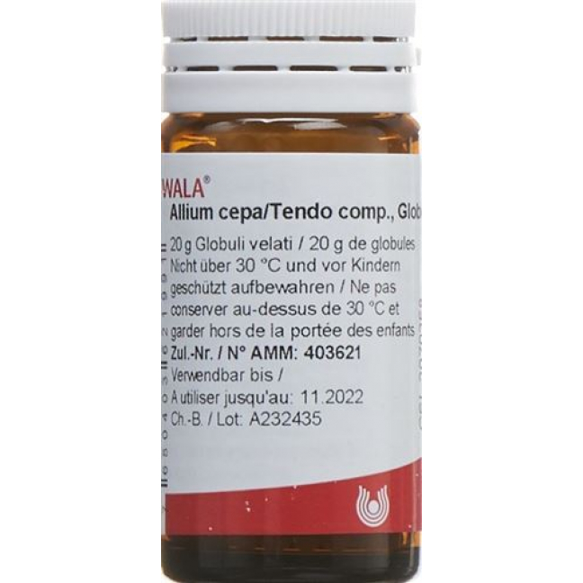 Wala Allium Cepa/tendo Comp шарики бутылка 20г