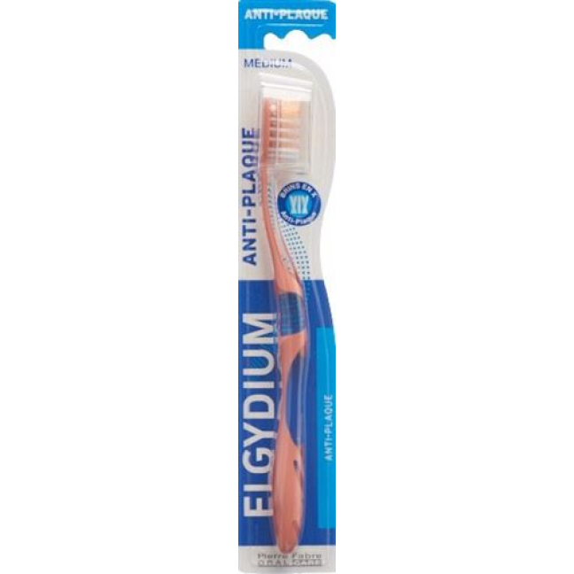 Эльгидиум  Анти-Плакве  Медиум зубная щётка против зубного налета  средней жесткости  1 шт