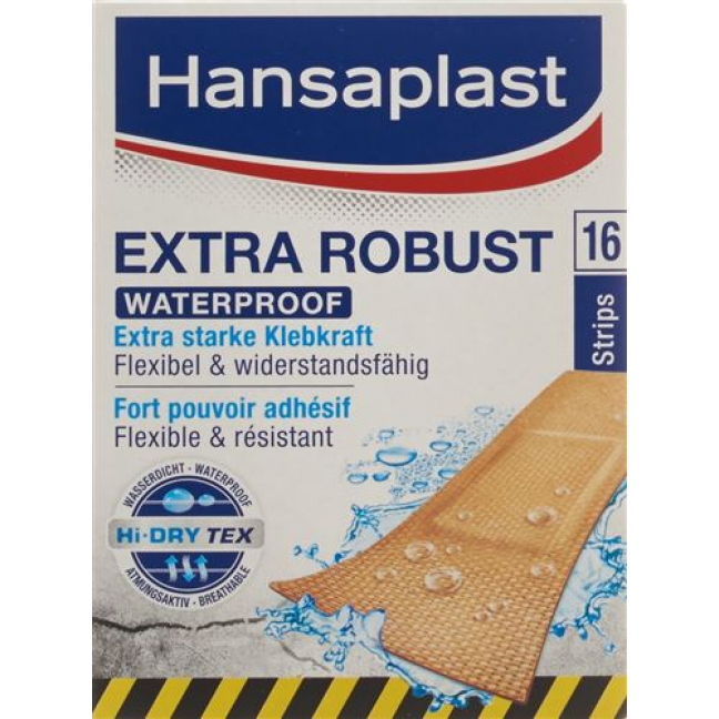 Hansaplast Extra Robust Strips 16 штук