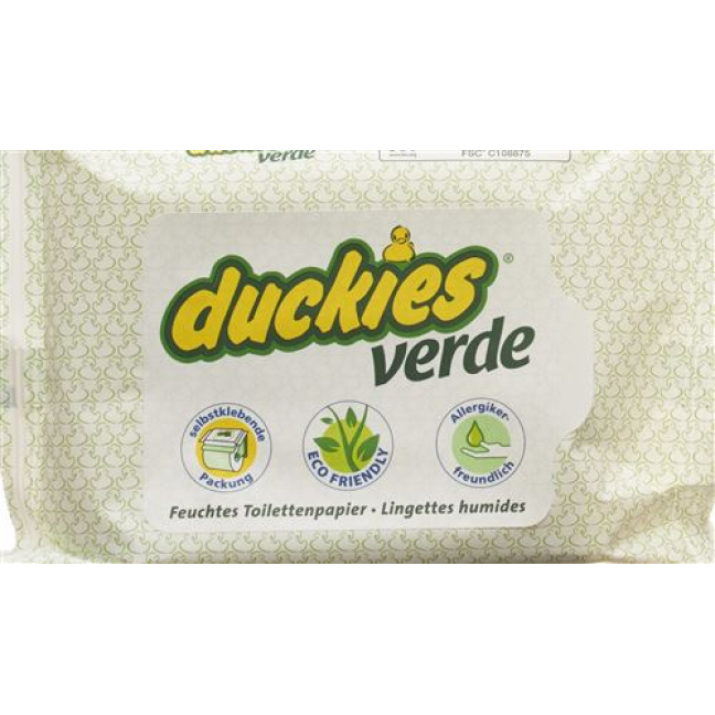 Duckies Verde Feuchtes Toilettenpapier 30 штук