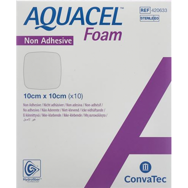 Aquacel Foam 10x10см не адгезивные 10 штук