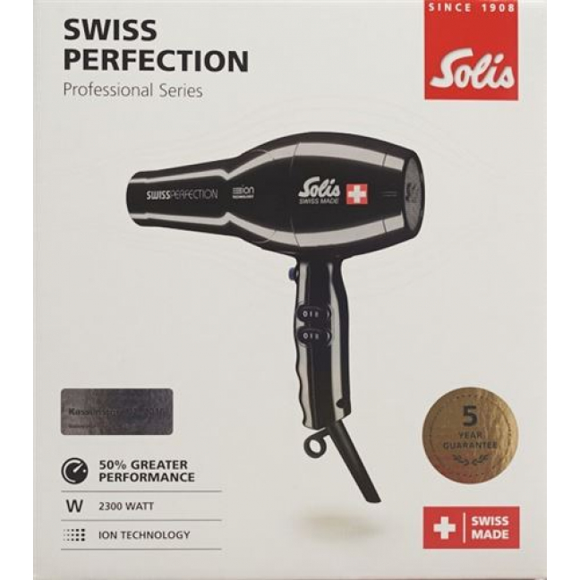 Solis Swiss Perfect Haartrockner Typ 440 Schwarz